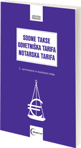 Sodne takse, odvetniška tarifa, notarska tarifa